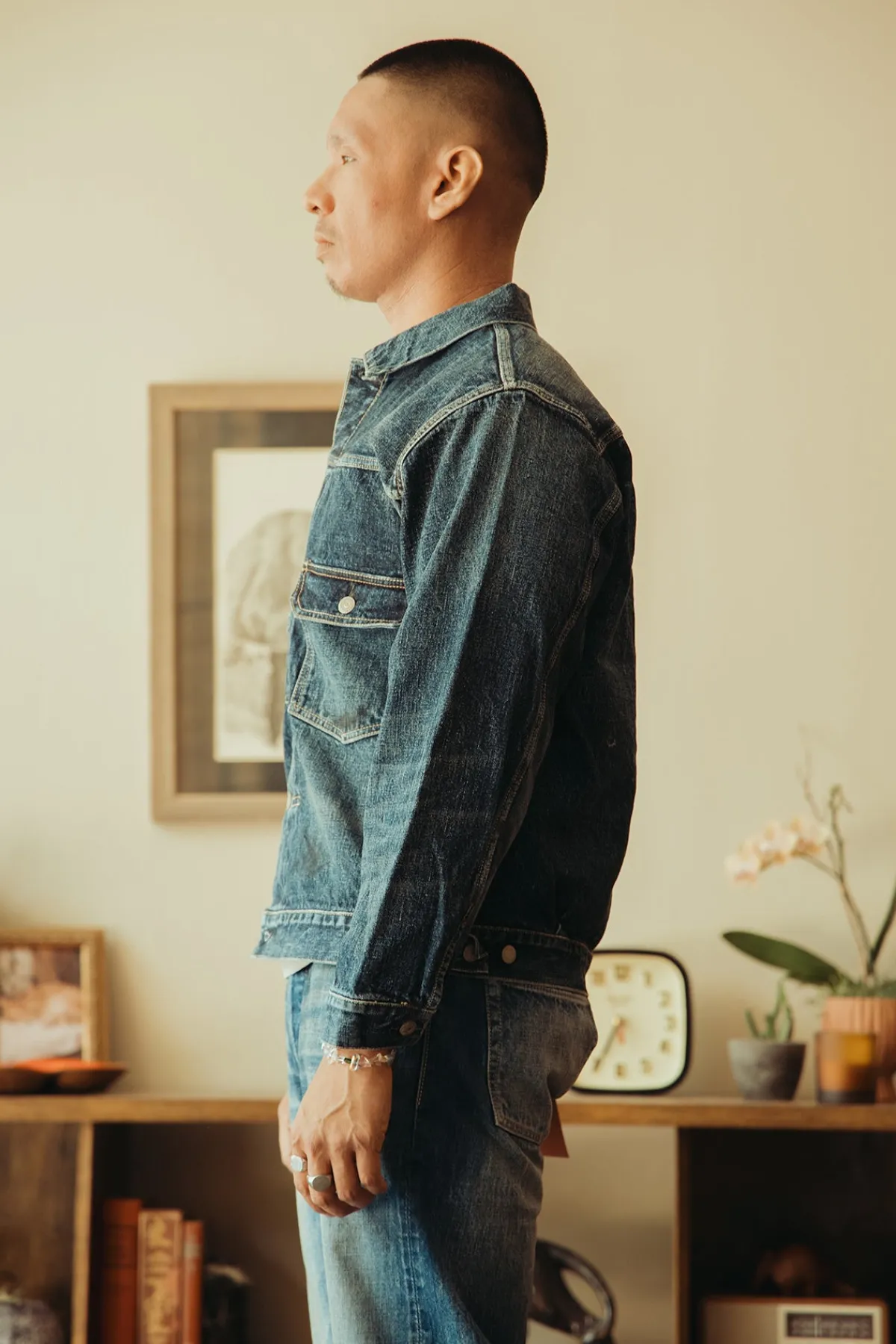 Fullcount 2050-2102 - "Fear of The Dark" Type 2 Denim Jacket - Indigo Blue< Coats, Jackets, And Vests
