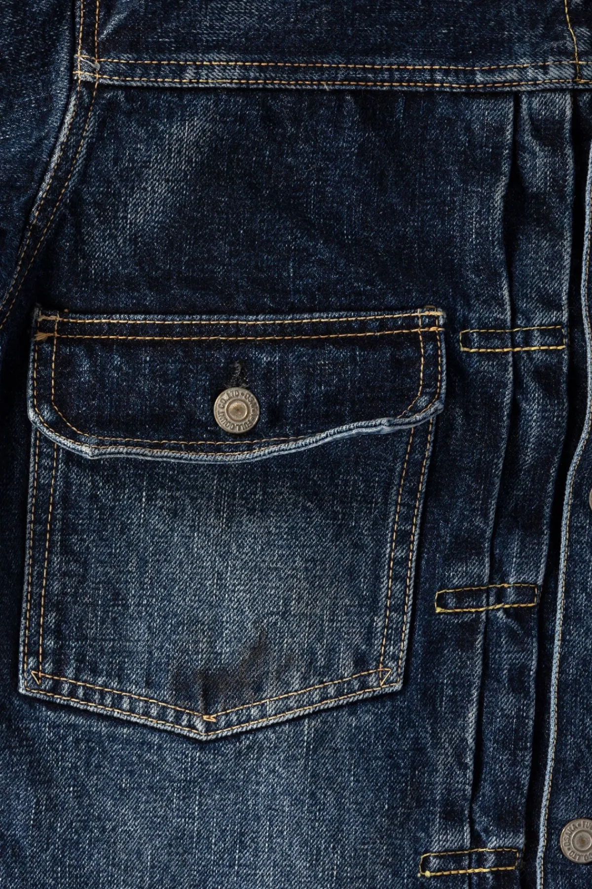 Fullcount 2050-2102 - "Fear of The Dark" Type 2 Denim Jacket - Indigo Blue< Coats, Jackets, And Vests