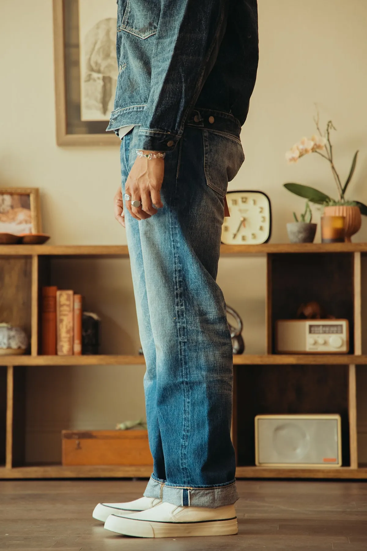 Fullcount 1344-0105 - "More Than Real" Wide Denim - Indigo Blue< Denim