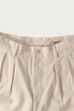 Kapital 36/2 Westpoint Chino ZOOT Trouser(Mens) - Natural< Pants