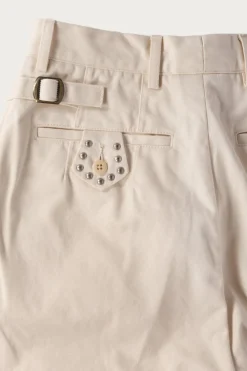 Kapital 36/2 Westpoint Chino ZOOT Trouser(Mens) - Natural< Pants