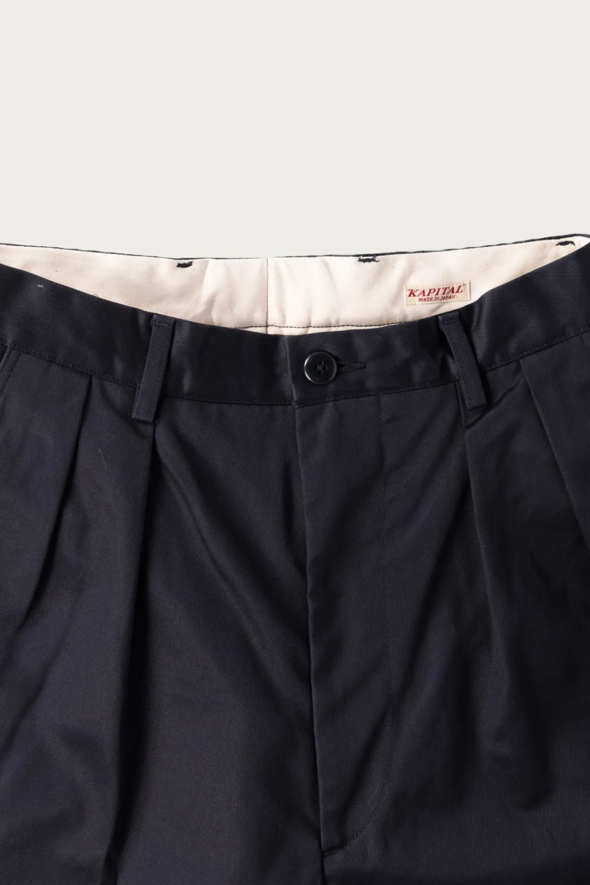 Kapital 36/2 Westpoint Chino ZOOT Trouser(Mens) - Navy< Pants