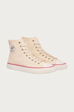 P.F. Flyers All-American Hi - Antique White/Crimson< Footwear