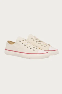 P.F. Flyers All-American Lo - Antique White/Crimson< Footwear