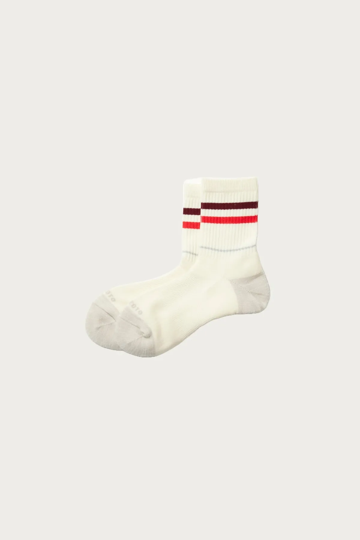 Rototo Allrounder "2 Stripe Merino Crew" - Burgundy/Red< Accessories
