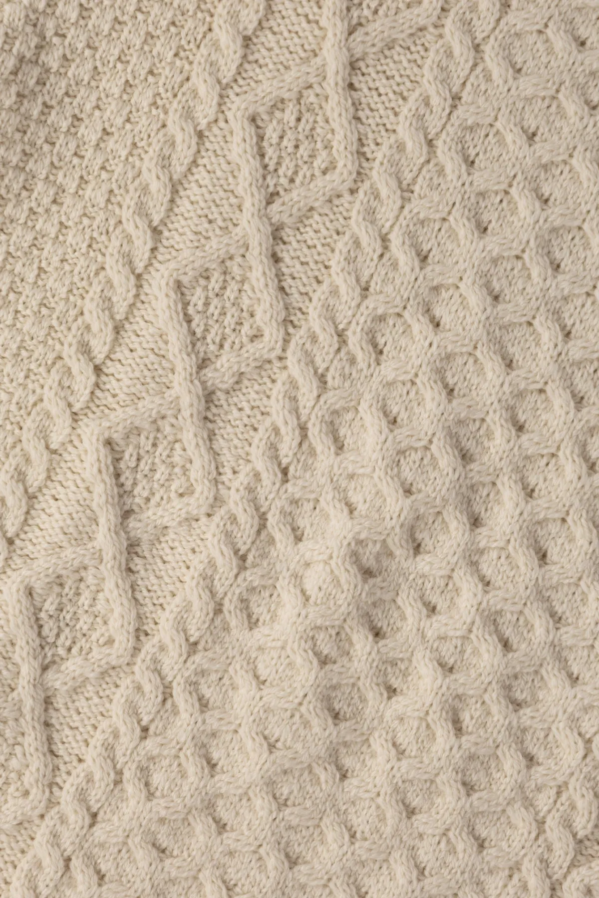 Gloverall Aran Jumper - Ecru< Sweaters
