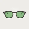 Shady Character Eyewear Arnie 46 - Black/Medium Green< Eyewear|Accessories
