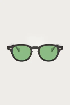 Shady Character Eyewear Arnie 46 - Black/Medium Green< Eyewear|Accessories