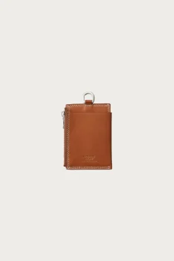 Niceness Bay Ray Zip Card Case - Cognac< Accessories