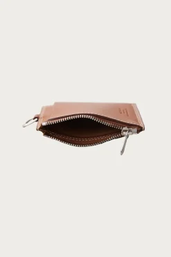 Niceness Bay Ray Zip Card Case - Cognac< Accessories