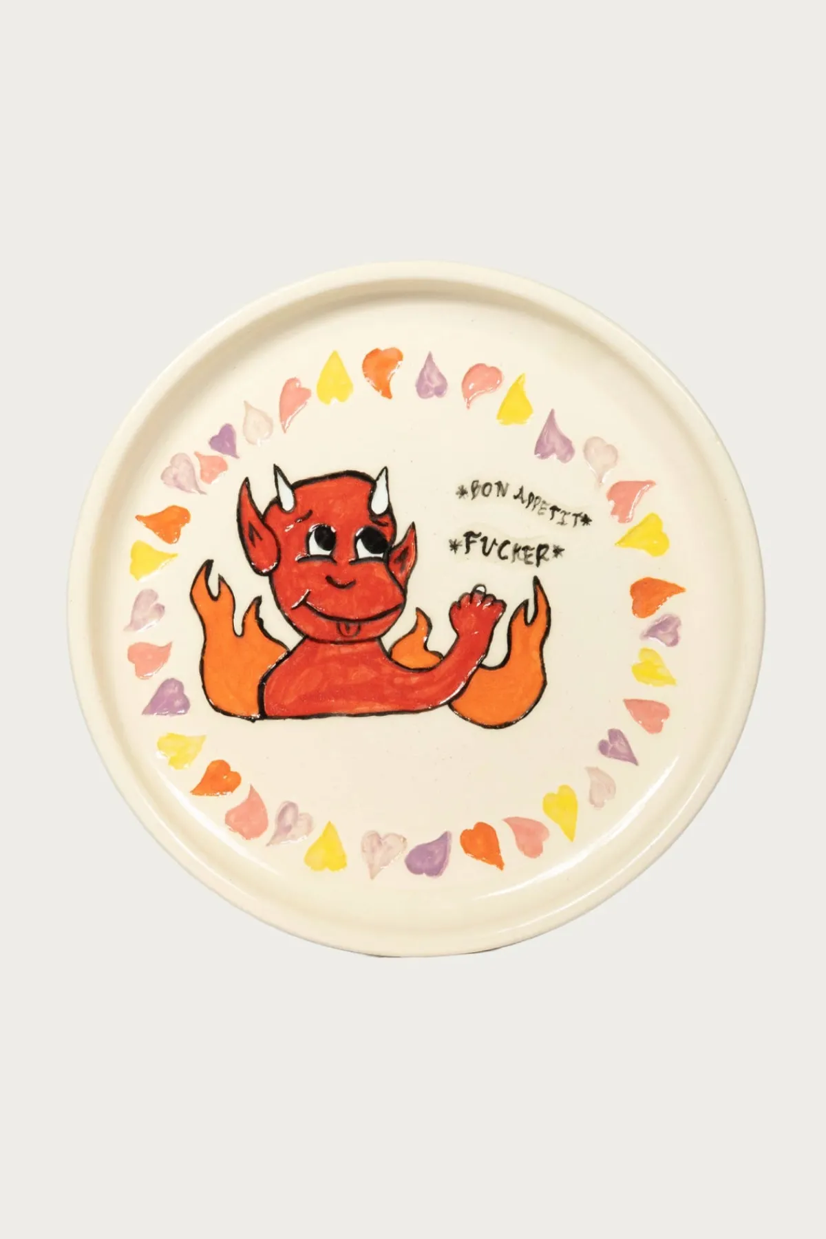 Danny D's Mud Shop Bon Appetit Fucker Serving Plate< Homegoods