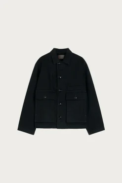 Lemaire Boxy Jacket - Black< Coats, Jackets, And Vests