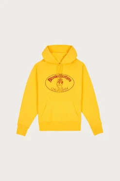 Brain Dead x Brooks Brothers California Logo Hoodie - Yellow< Tees And Sweats