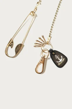 Kapital Brass Anchor Snood Chain - Gold< Accessories