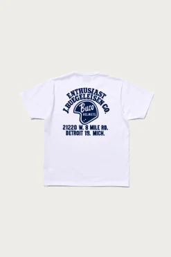 The Real McCoys Buco Tee/Enthusiast - White< Tees And Sweats