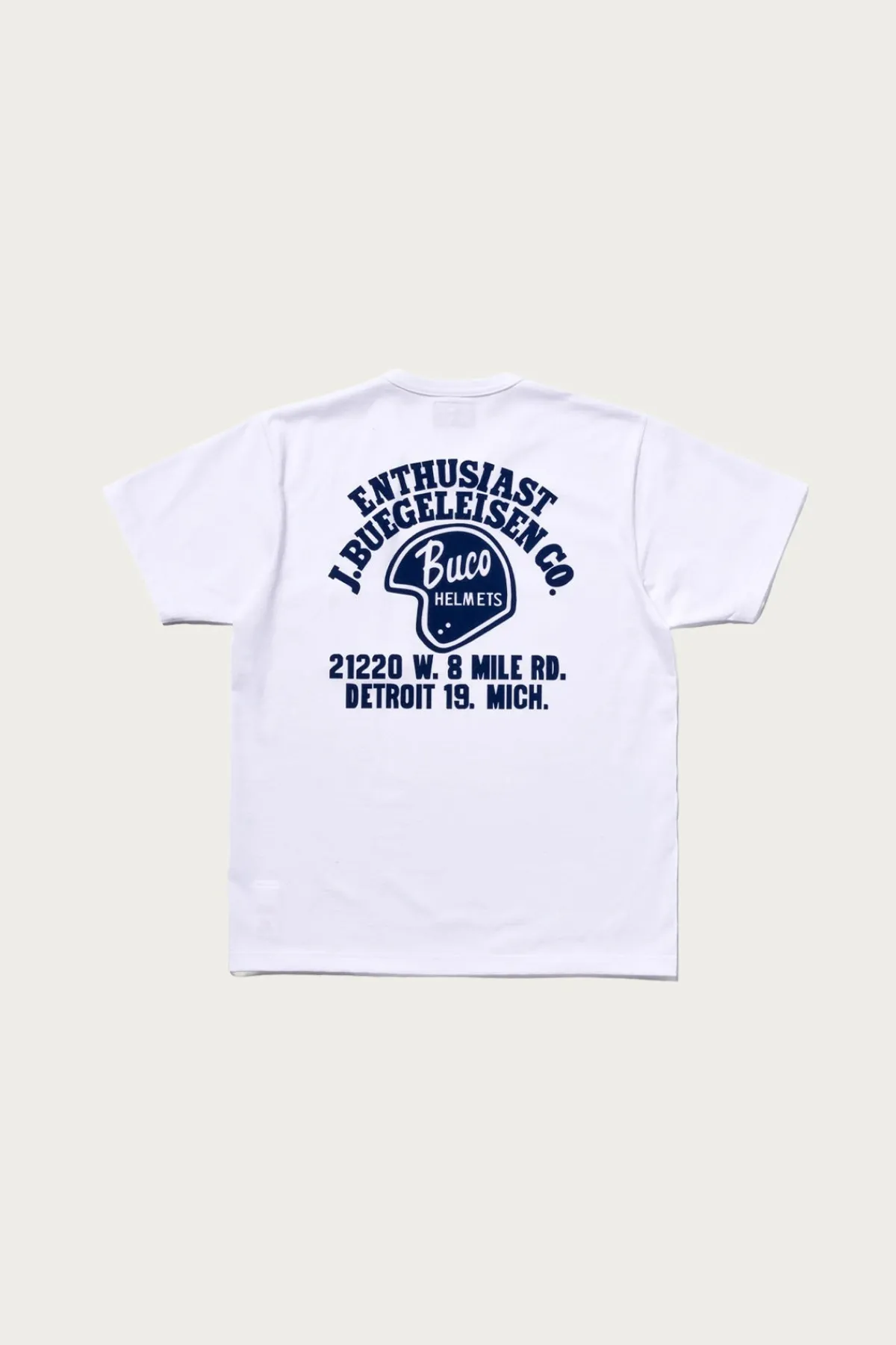 The Real McCoys Buco Tee/Enthusiast - White< Tees And Sweats