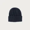 Beams Plus Cashmere Rib Watch Cap - Navy< Accessories