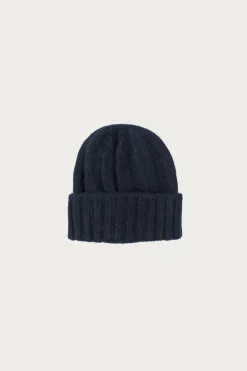 Beams Plus Cashmere Rib Watch Cap - Navy< Accessories