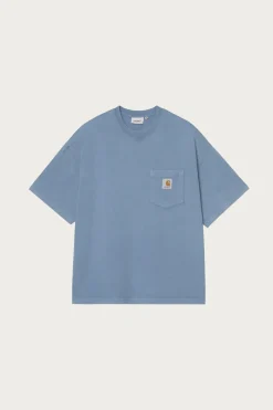 Carhartt Work In Progress Chalk Wash Hudson Pocket T-Shirt - Sorrent< Tees And Sweats