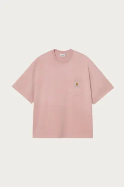 Carhartt Work In Progress Chalk Wash Hudson Pocket T-Shirt - Daphne< Tees And Sweats