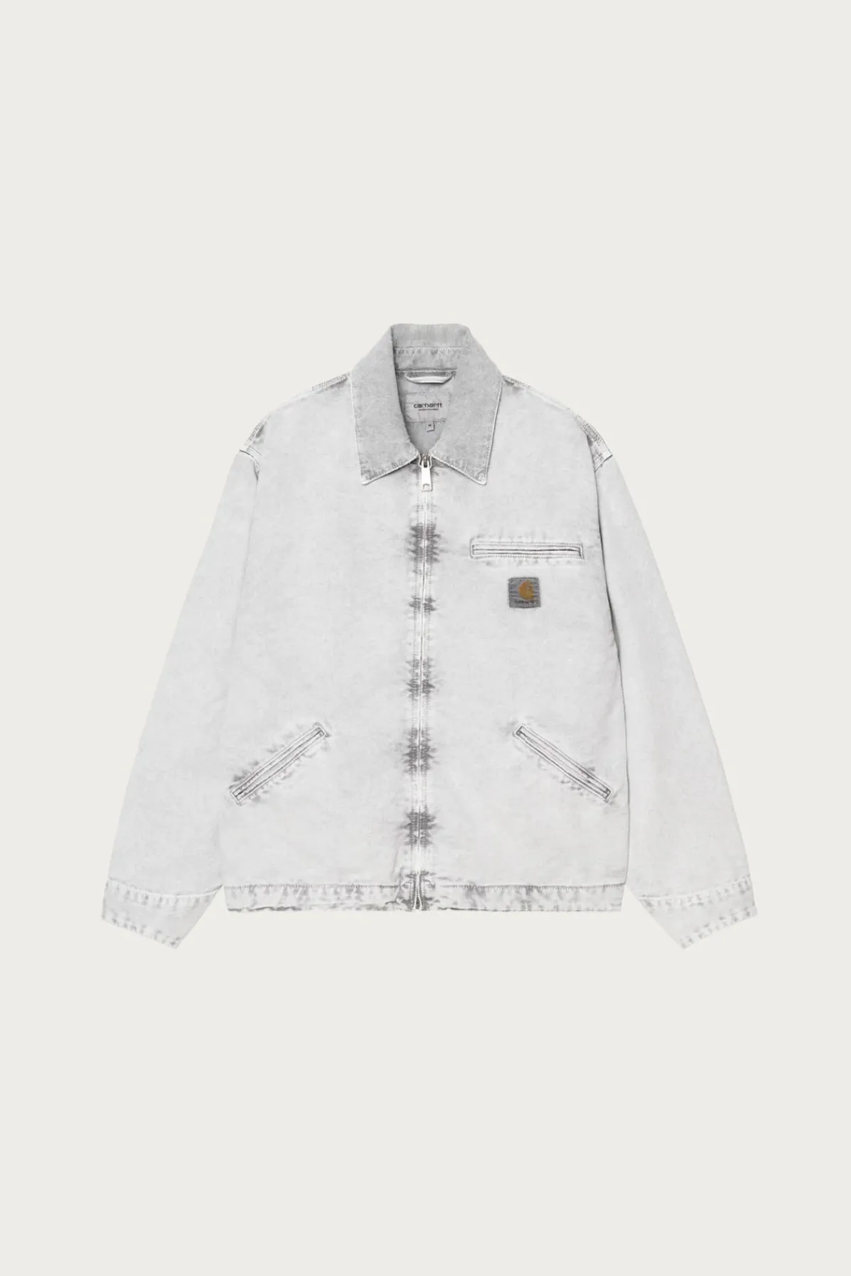 Carhartt Work In Progress Chalk Wash OG Detroit Jacket - Black/Black< Coats, Jackets, And Vests
