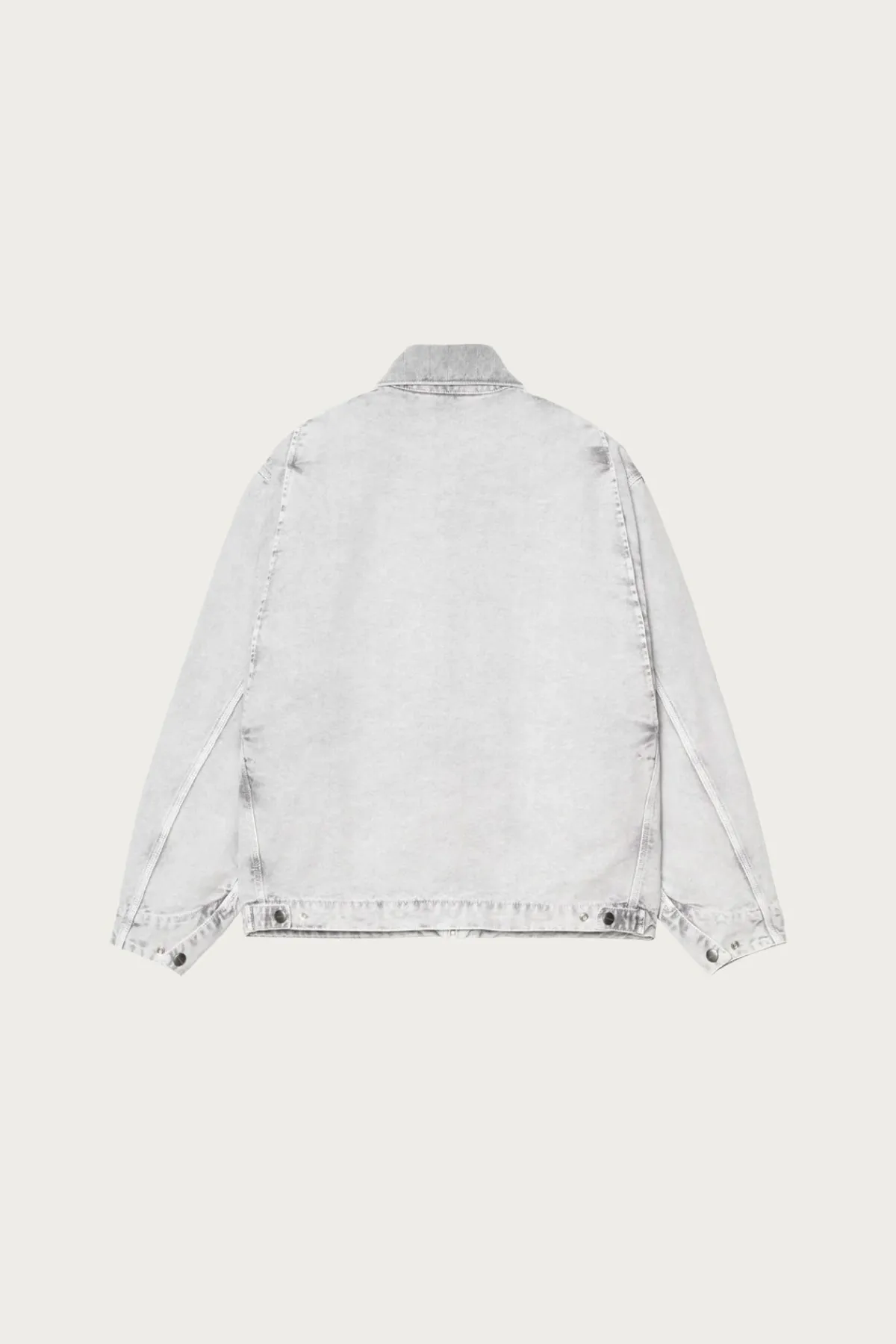 Carhartt Work In Progress Chalk Wash OG Detroit Jacket - Black/Black< Coats, Jackets, And Vests