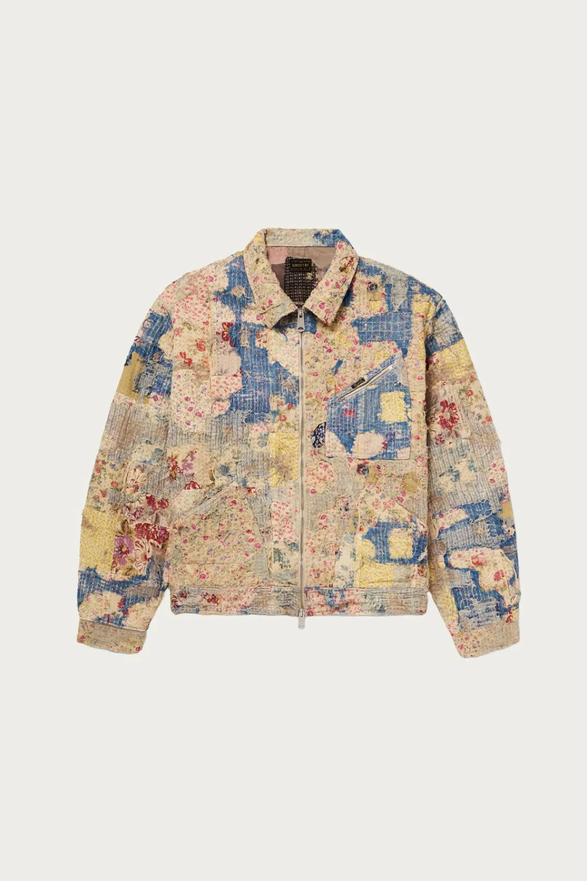 Kapital Champetre BORO ZIP UP Blouson (VirginMary) - Multi< Coats, Jackets, And Vests