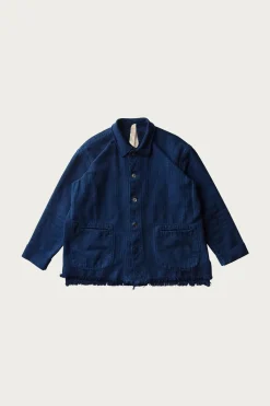 Cottle Champetre Bouquet Jacket - Authentic Indigo< Coats, Jackets, And Vests