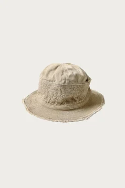 Kapital Chino THE OLD MAN AND THE SEA HAT (CRASH REMAKE) - Beige< Accessories
