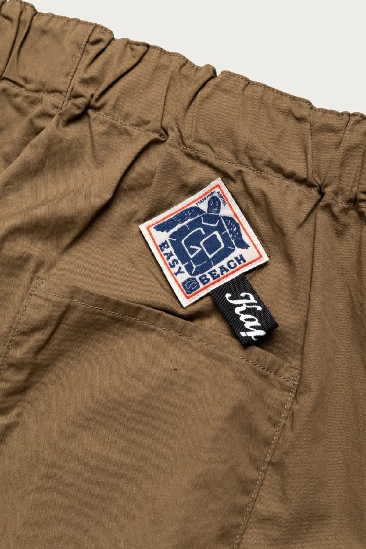 Kapital Combed Burberry Cotton EASY-BEACH-GO Pants - Beige< Pants
