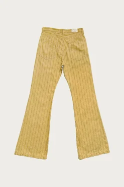 Kapital Cotton Linen GIBSON Stripe 5P FRISKO - Gold< Pants