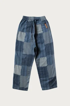 Kapital Cotton Linen TUGIHAGI EASY Pants - Navy< Pants