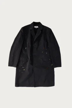 MM6 Maison Margiela Cotton Painter Jacket - Black< Coats, Jackets, And Vests