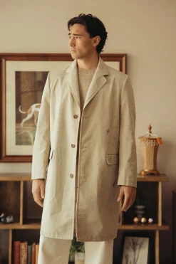 MM6 Maison Margiela Cotton Painter Jacket - Pink Beige< Coats, Jackets, And Vests