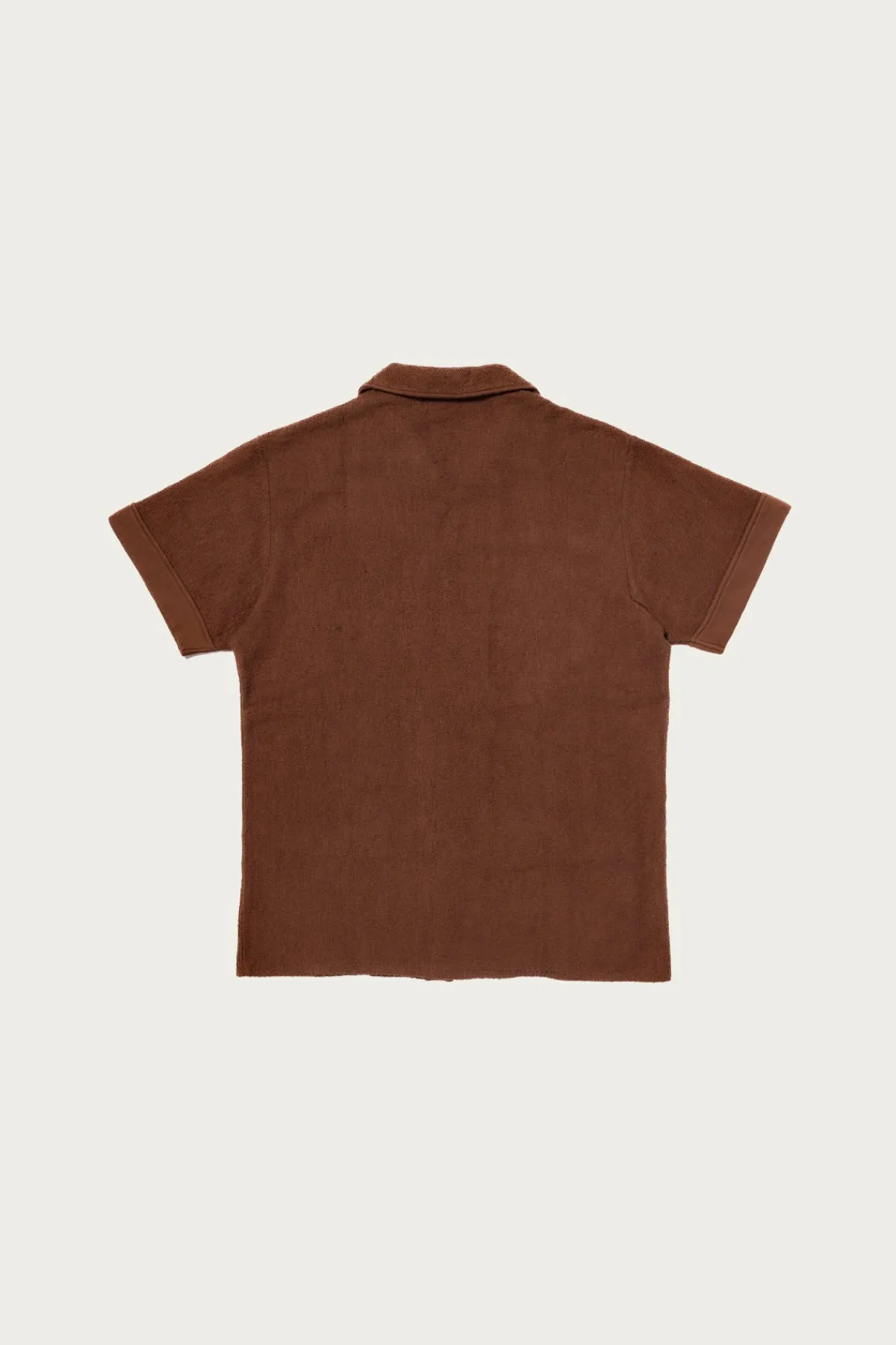 The Real McCoys Cotton Pile Beach Shirt - Brown< Shirts