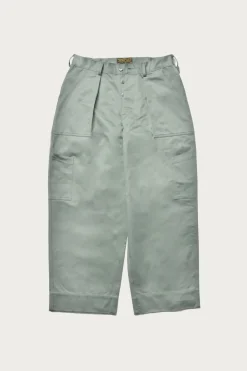 The Real McCoys Cotton Utility Trousers - USAF Sage Green< Pants
