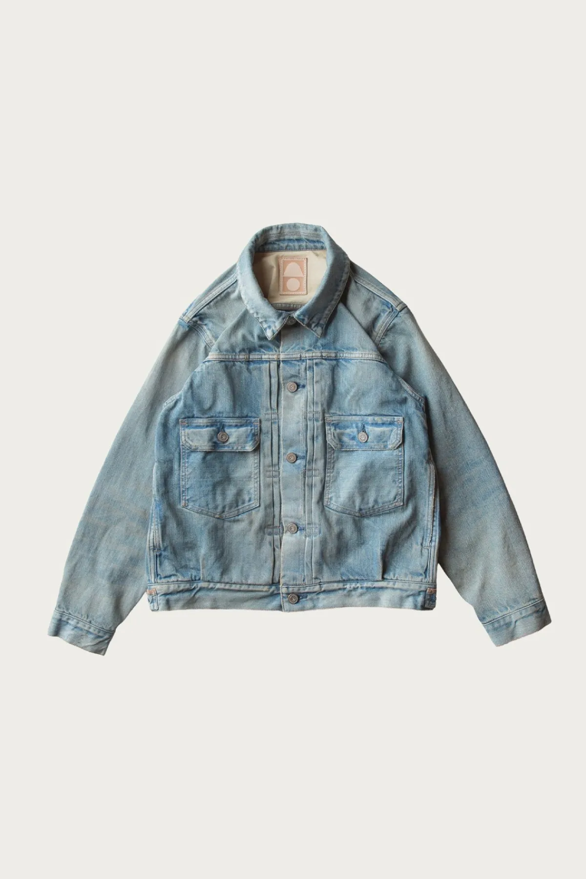 Cottle C.T.L. Neo Type 2nd Denim Jacket - Bengara (Indian Red) - Light Indigo< Coats, Jackets, And Vests