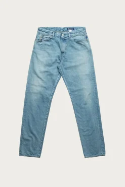 Cottle C.T.L. Straight Denim Pants - Bengara (Indian Red) - Light Indigo< Pants