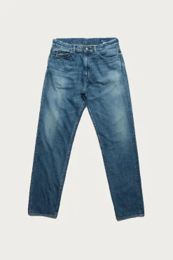 Cottle C.T.L. Straight Denim Pants - Bengara (Indian Red) - Dark Indigo< Pants