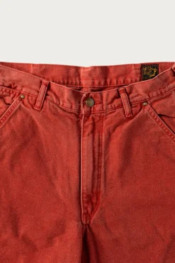 orSlow Dad's Fit Oxford Painter Pants - Red< Pants