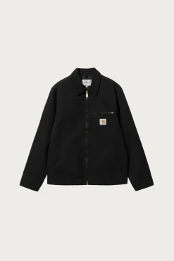 Carhartt Work In Progress Detroit Jacket - Black/Black Rinsed< Coats, Jackets, And Vests