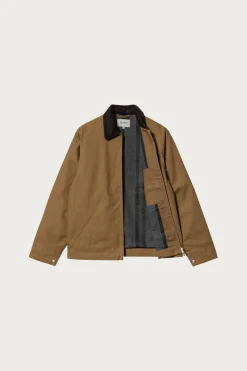 Carhartt Work In Progress Detroit Jacket - Hamilton Brown/Tobacco Rinsed< Coats, Jackets, And Vests