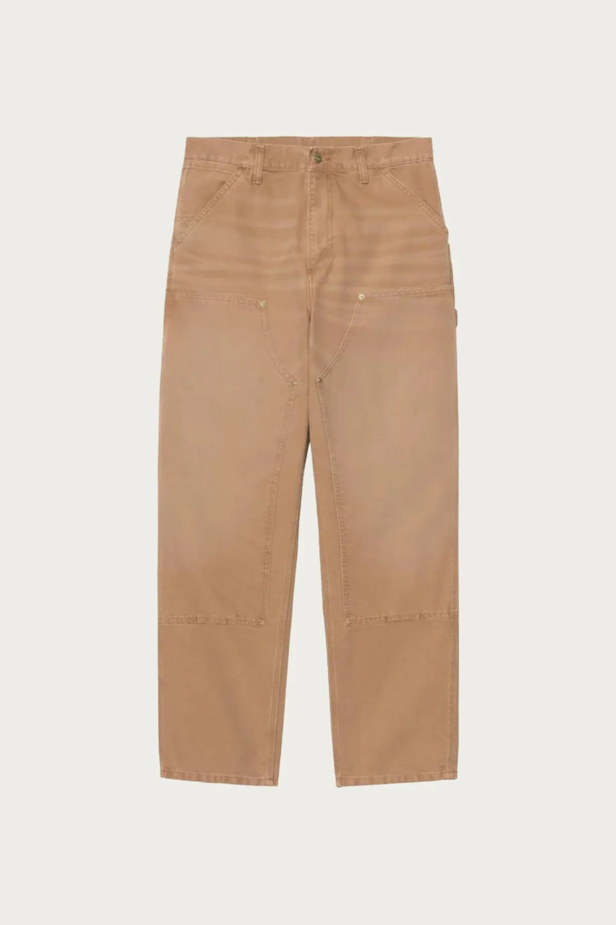 Carhartt Work In Progress Double Knee Pant - Hamilton Brown Stone Canvas< Pants