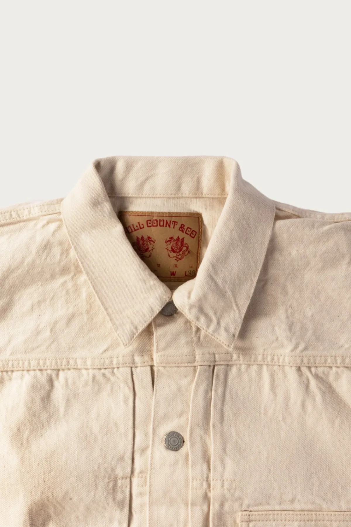 Fullcount 2107EC - Type 1 Denim Jacket - Ecru< Coats, Jackets, And Vests