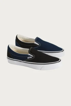 Vans Engineered Garments x OTW Slip-On 98 - Black/Blue< Footwear