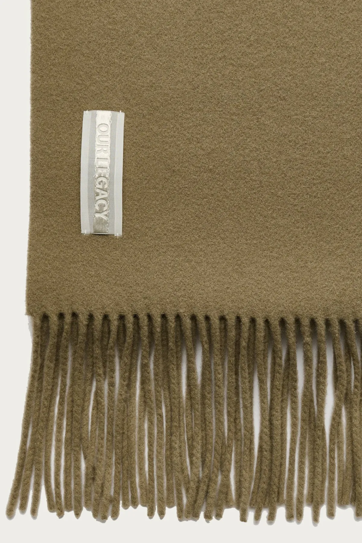 Our Legacy Estate Scarf - Olive Double Wool< Accessories