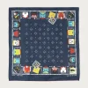 Kapital Fastcolor Selvedge Bandanna (KACHINA & PECKISH RAINBOWY) - Navy< Accessories