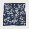 Kapital Fastcolor Selvedge Bandana YOBAI - Navy< Accessories