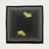 Kapital Fastcolor Selvedge Bandana Coco Swallowtail - Black< Accessories