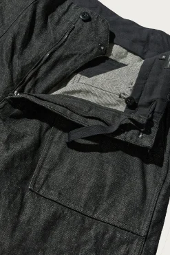 Engineered Garments Fatigue Pant - Black 14oz Cone Denim< Pants